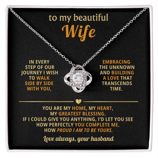 To my beautiful Wife,  In every step of our journey I wish to walk side by side with you