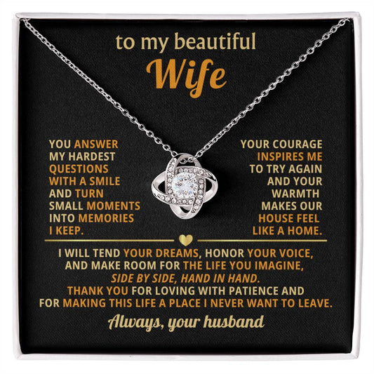 To my beautiful Wife, Your warmth makes our house feel like a home