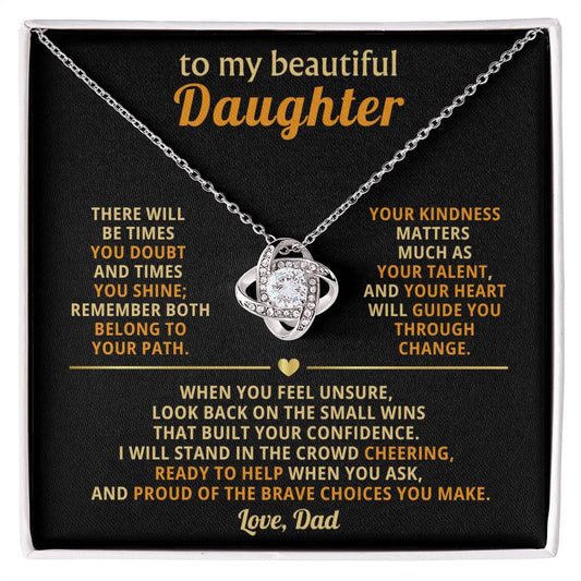 To my beautiful Daughter, Your kindness matters as much as your talent