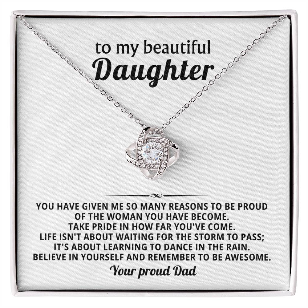 To my beautiful Daughter, Take pride in how far you've come