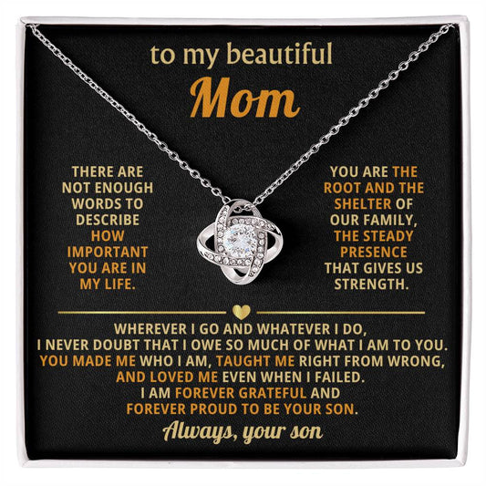 To My Mom,  You are the root and the shelter of our family