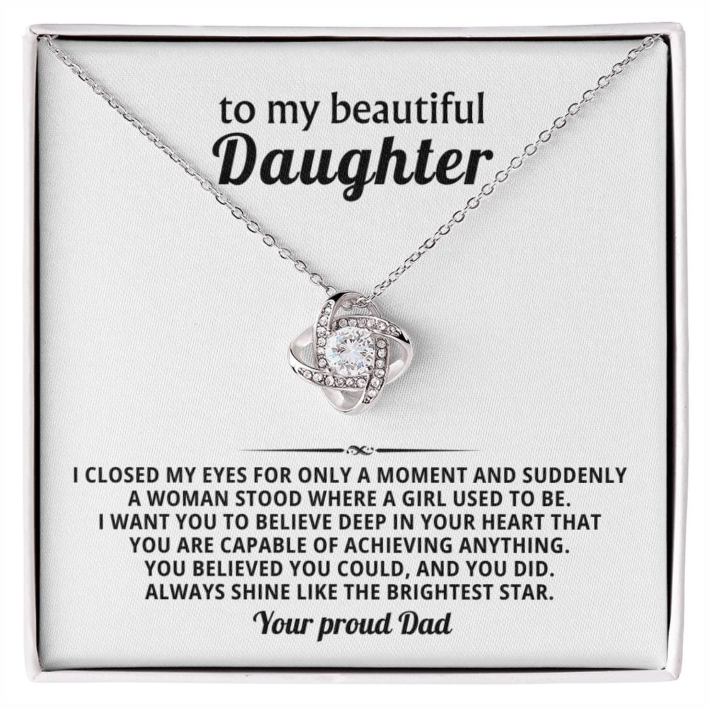 To my beautiful Daughter, You believed you could, and you did