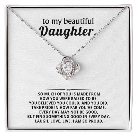 To my beautiful Daughter, You believed you could, and you did