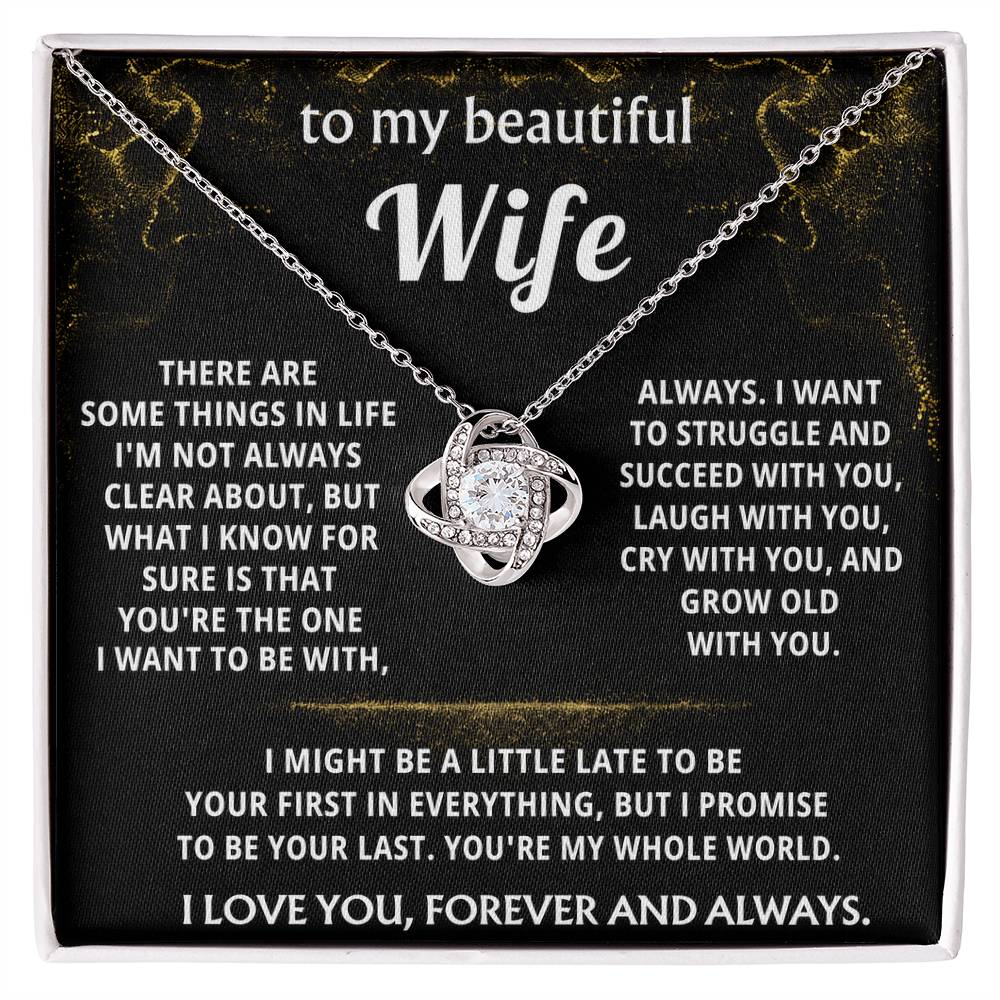 To My Wife, you're my whole world, always
