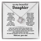 To my beautiful Daughter, My faith in you travels with you