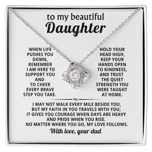 To my beautiful Daughter, My faith in you travels with you