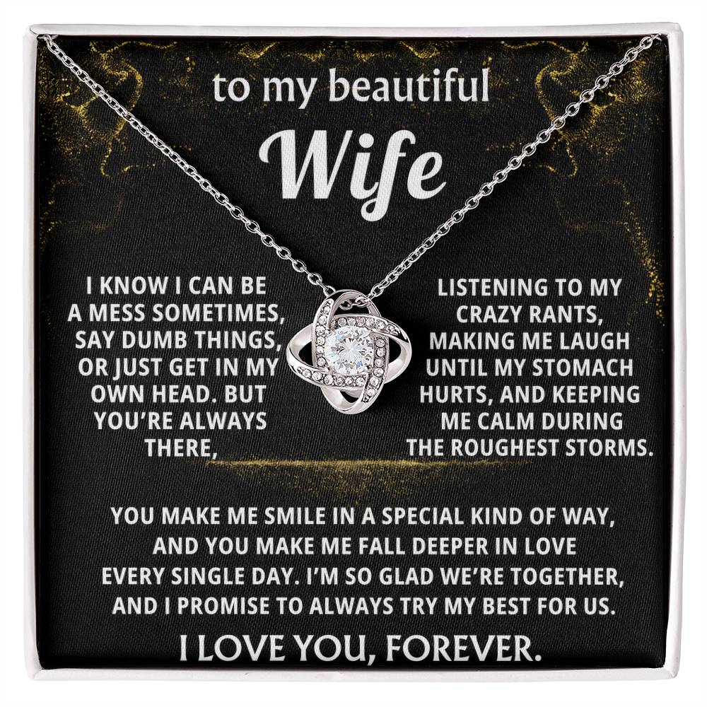 To My Wife, You make me fall deeper in love.