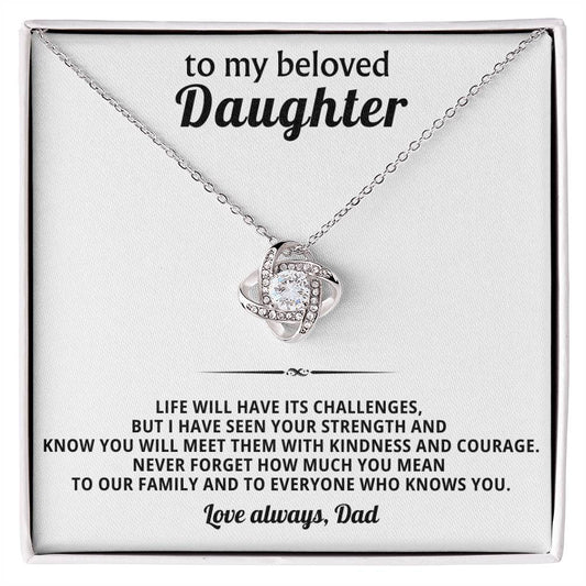 To my beloved daughter, Never forget how much you mean to our family and to everyone who knows you