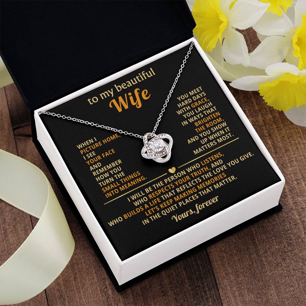 To my beautiful Wife, I see your face and remember how you turn the small things into meaning