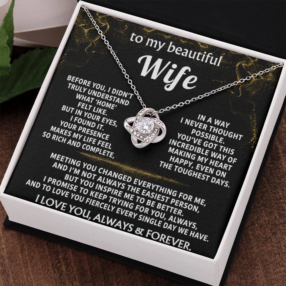 To My Wife, My heart found home in you.
