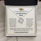 GRADUATION FOR HER BELIEVED LOVE KNOT NECKLACE