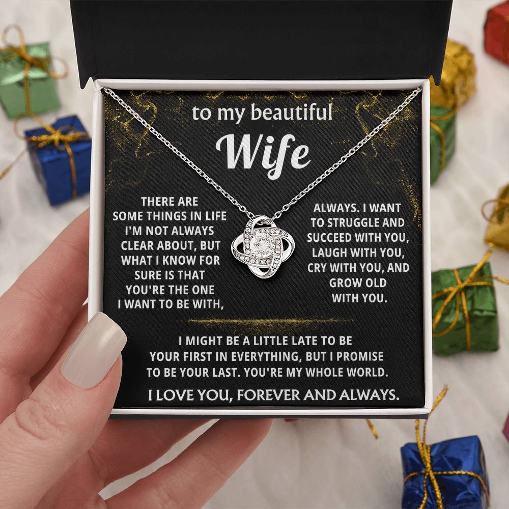 To My Wife, you're my whole world, always