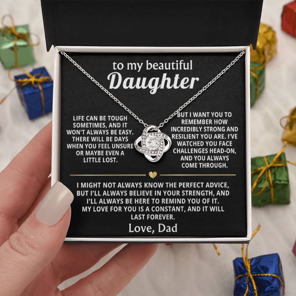 To My Beautiful Daughter, I'll always believe in your strength.