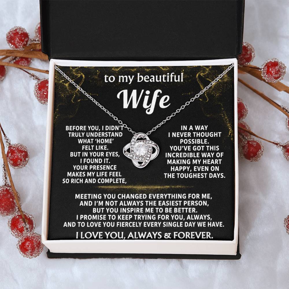 To My Wife, My heart found home in you.