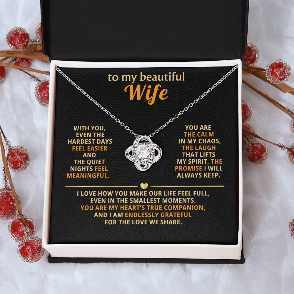 To my beautiful wife, I love how you make our life feel full