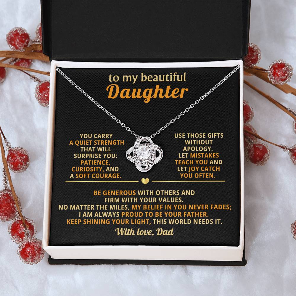 To my beautiful Daughter, Let mistakes teach you and let joy catch you often