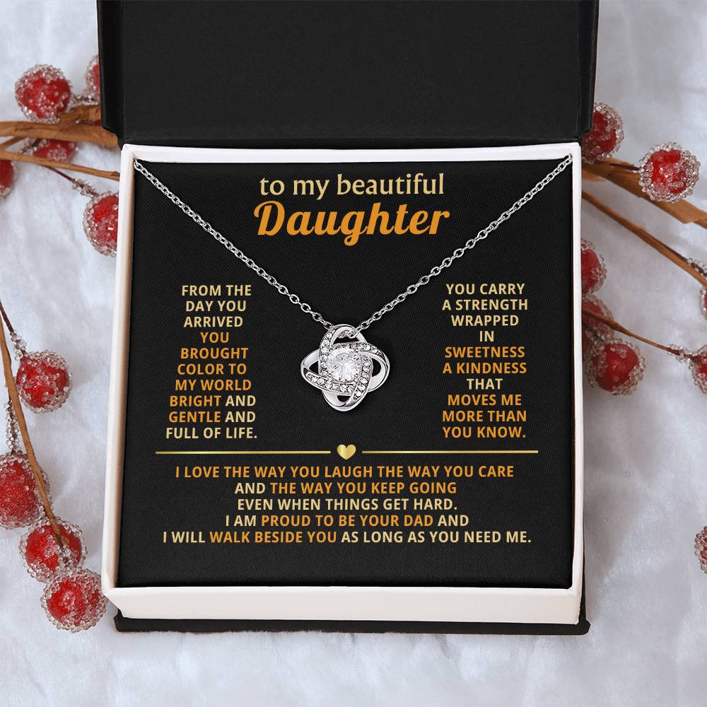 To my beautiful Daughter, From the day you arrived you brought color to my world