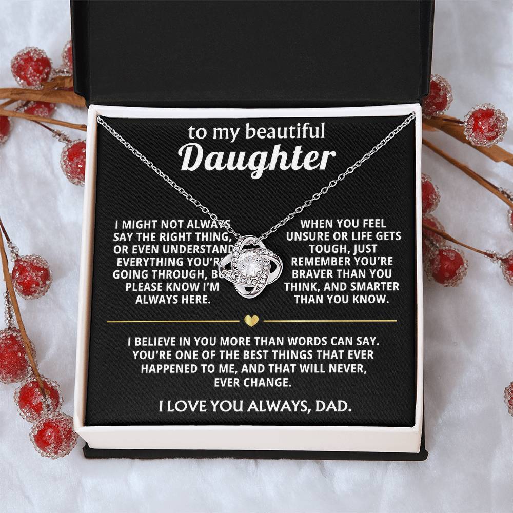 To My Beautiful Daughter, I believe in you always.