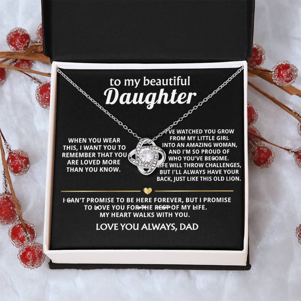 To My Beautiful Daughter, My heart walks with you always.