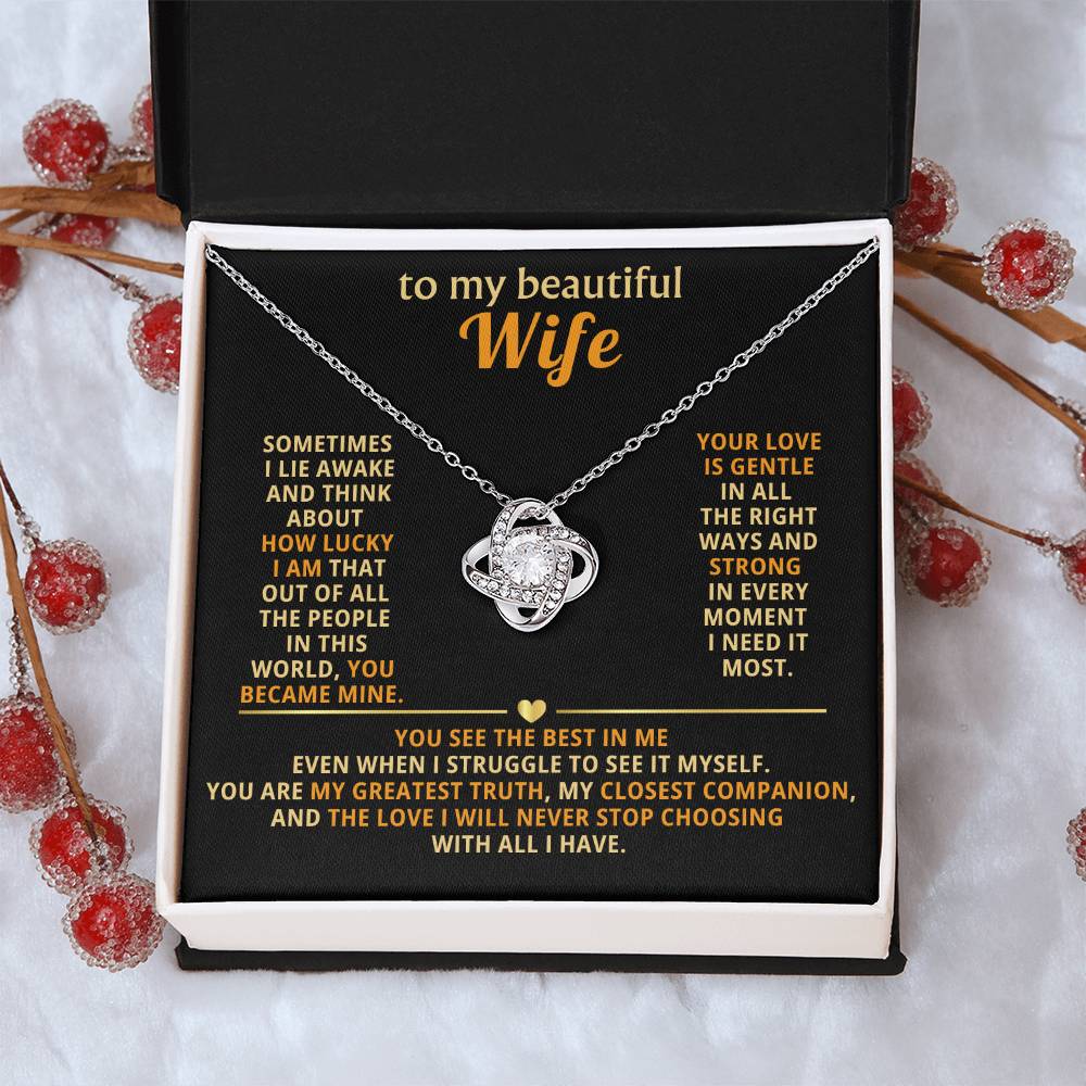 To my beautiful wife, how lucky I am that out of all the people in this world, you became mine