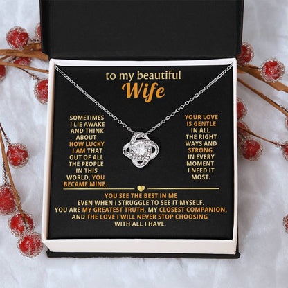 To my beautiful wife, how lucky I am that out of all the people in this world, you became mine