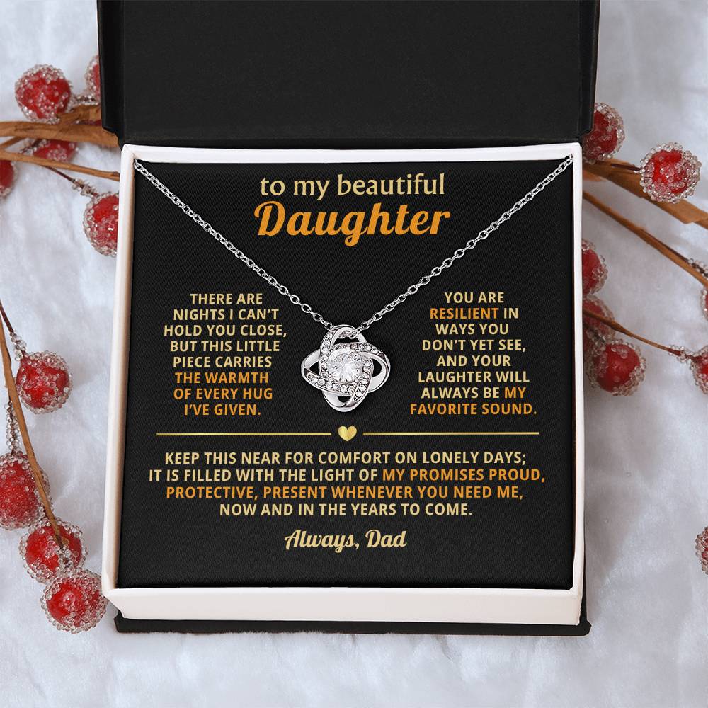To my beautiful Daughter, This little piece carries the warmth of every hug I’ve given