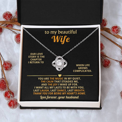To my beautiful Wife, You are the music in my quiet