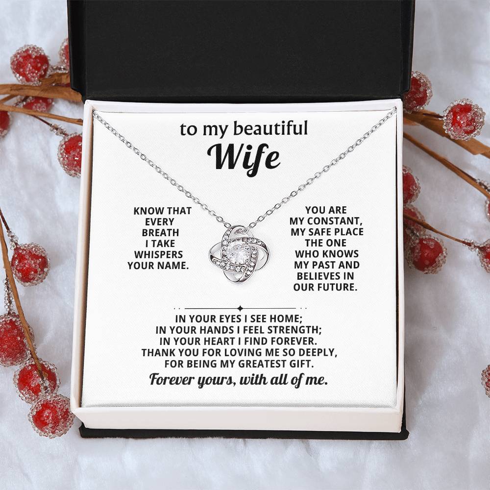 To my beautiful  wife, Know that every breath I take whispers your name