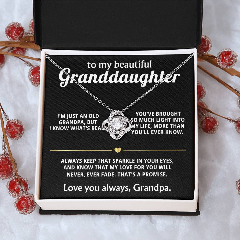 To My Dearest Granddaughter, You light up my life.