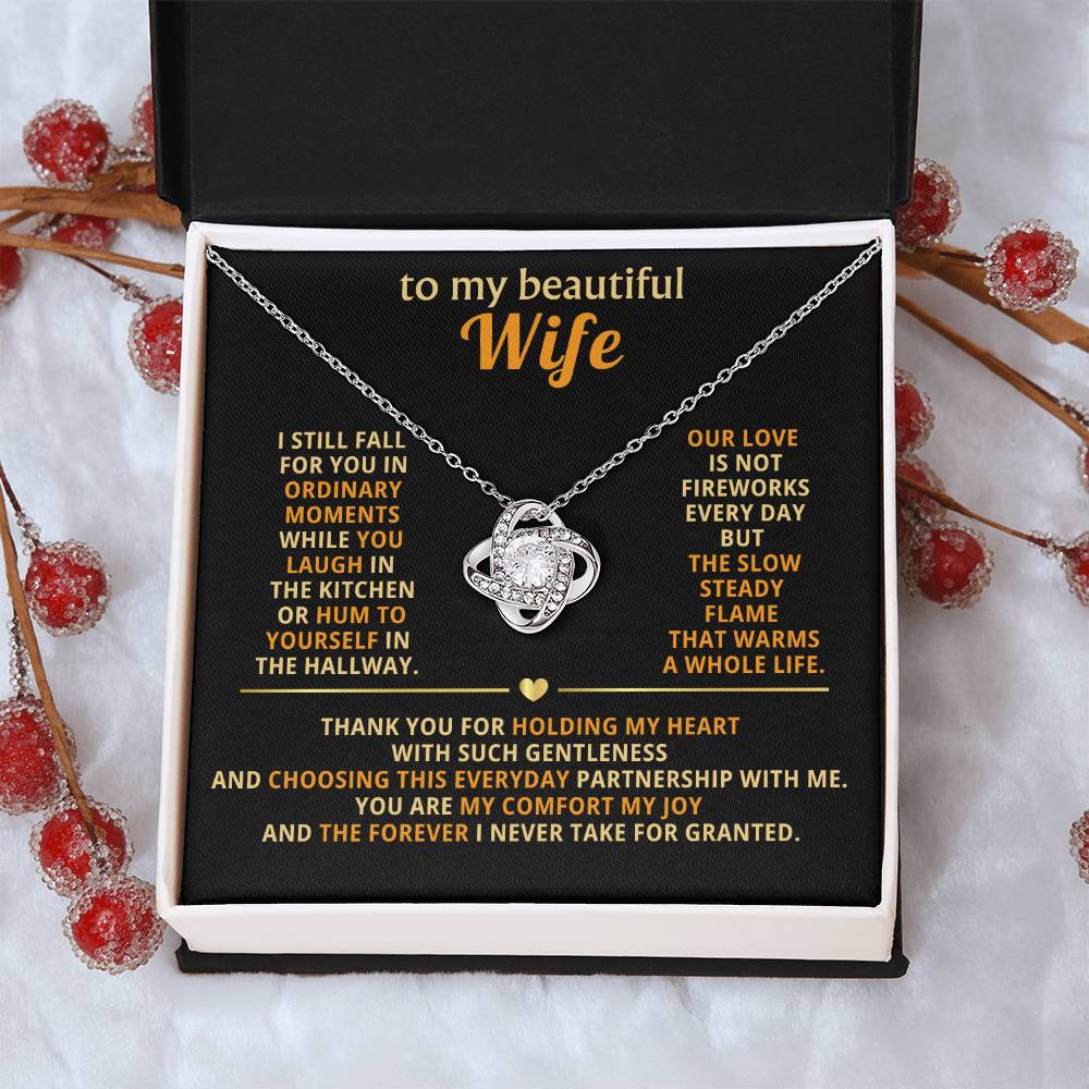 To my beautiful wife, I still fall for you in ordinary moments