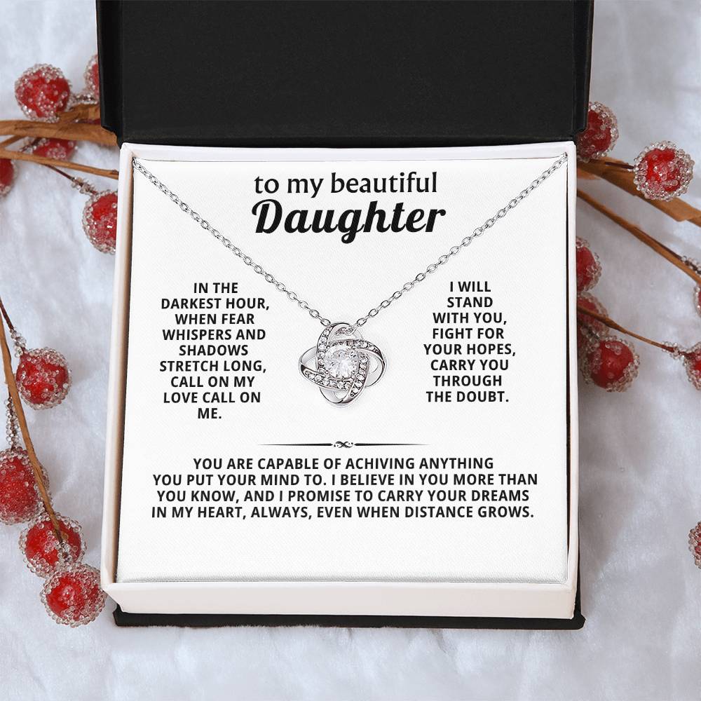 To my beautiful daughter, I promise to carry your dreams in my heart, always
