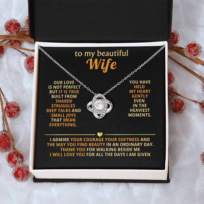 To my beautiful wife, Our love is not perfect but it is true