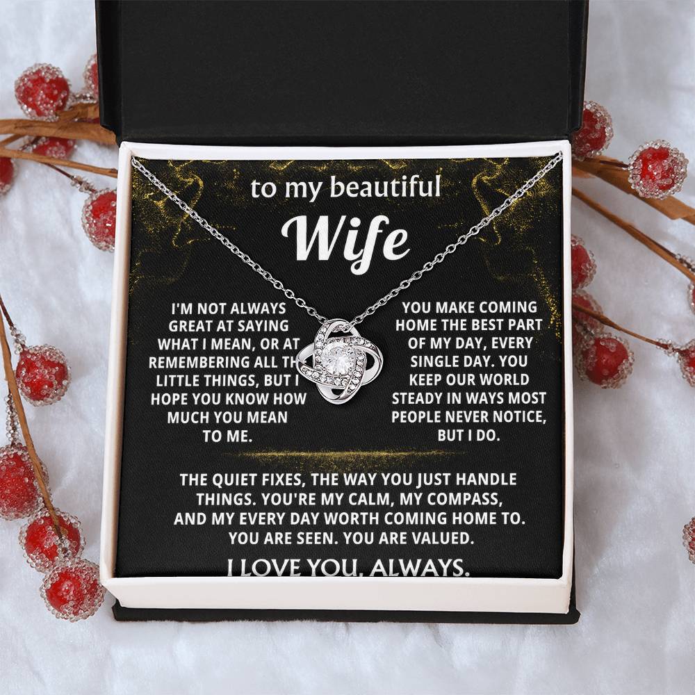To My Wife, You make coming home best.