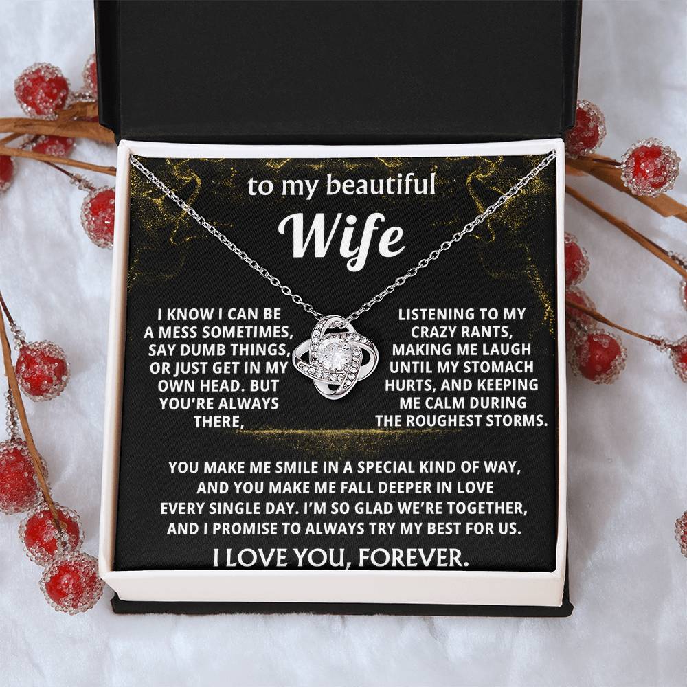 To My Wife, You make me fall deeper in love.