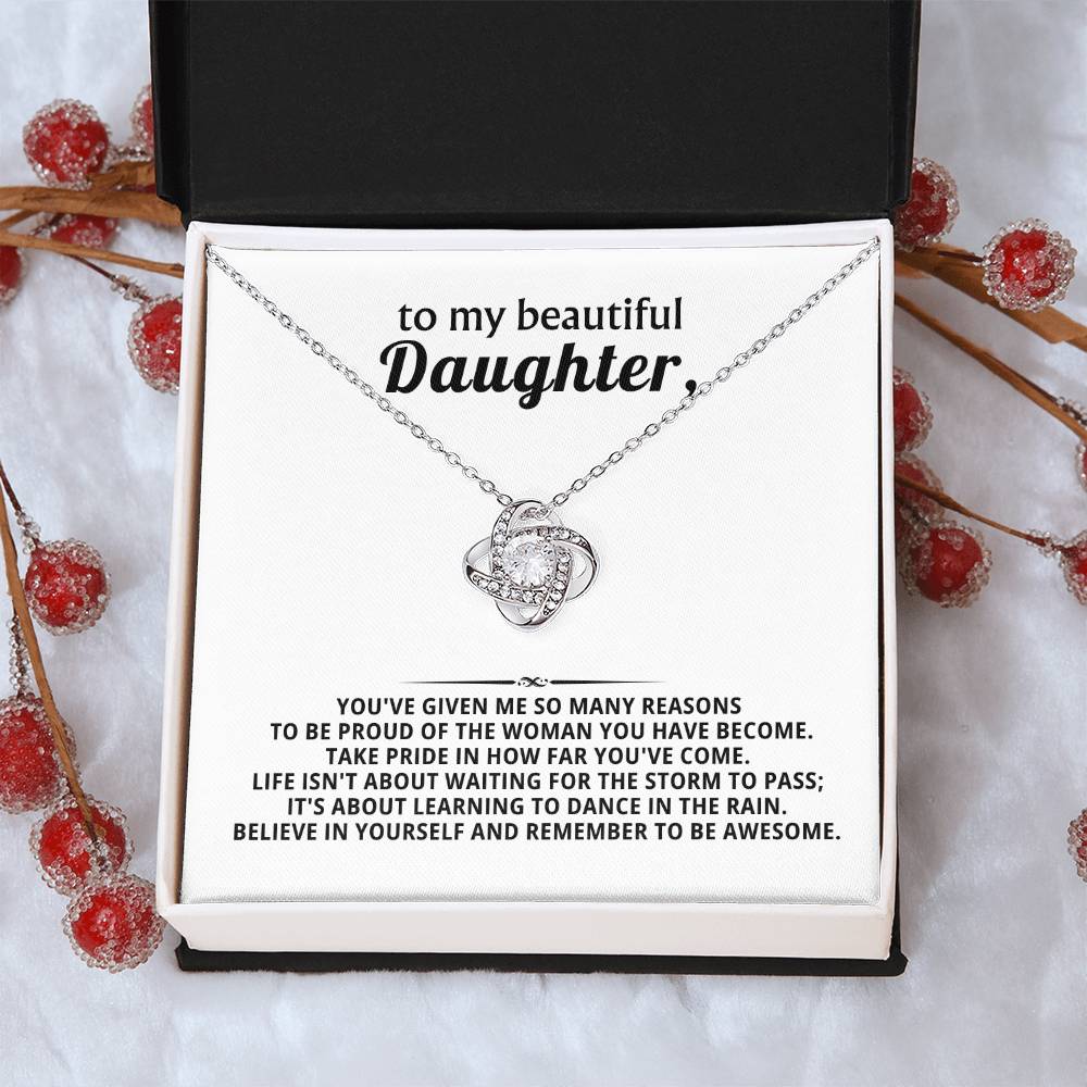 To my beautiful Daughter,  proud of the woman you have become