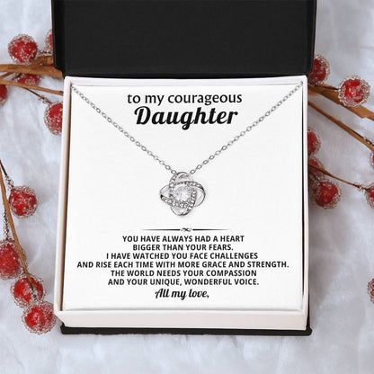 To my courageous daughter, The world needs your compassion
