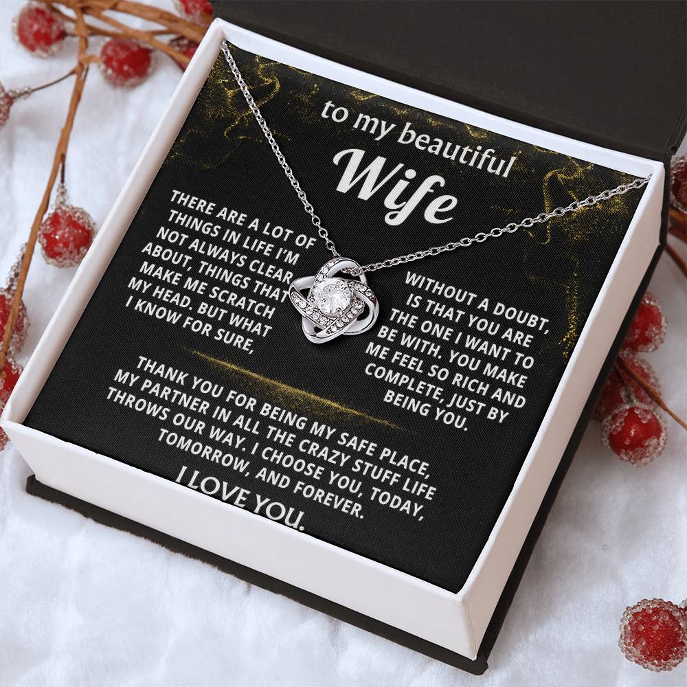 To My Wife, You make my life rich and complete.