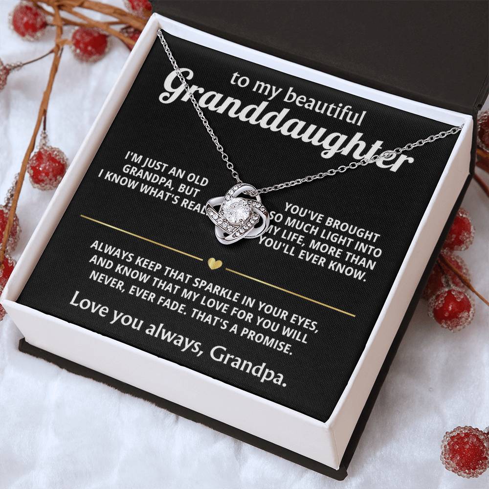 To My Dearest Granddaughter, You light up my life.