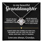 To My Dearest Granddaughter, You light up my life.