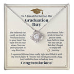 GRADUATION FOR HER BELIEVED LOVE KNOT NECKLACE