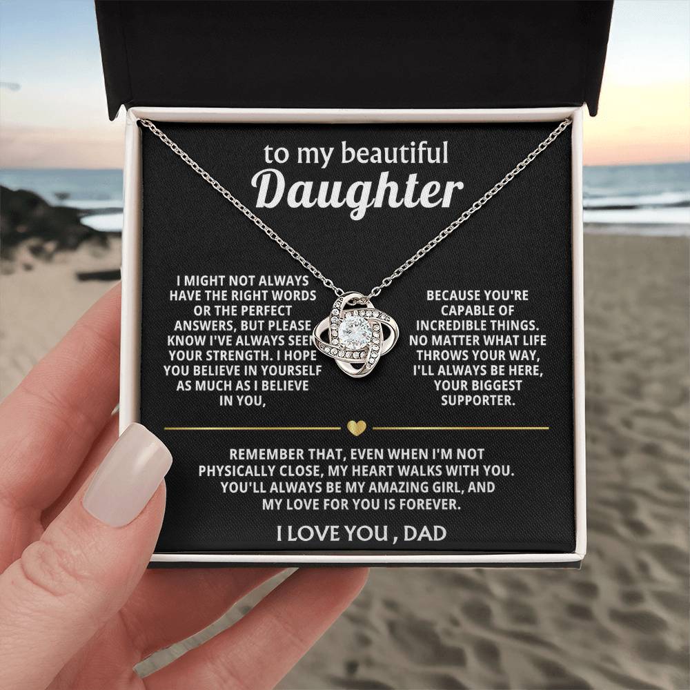 To My Beautiful Daughter, My heart always walks with you. — [Lux] - Love Knot