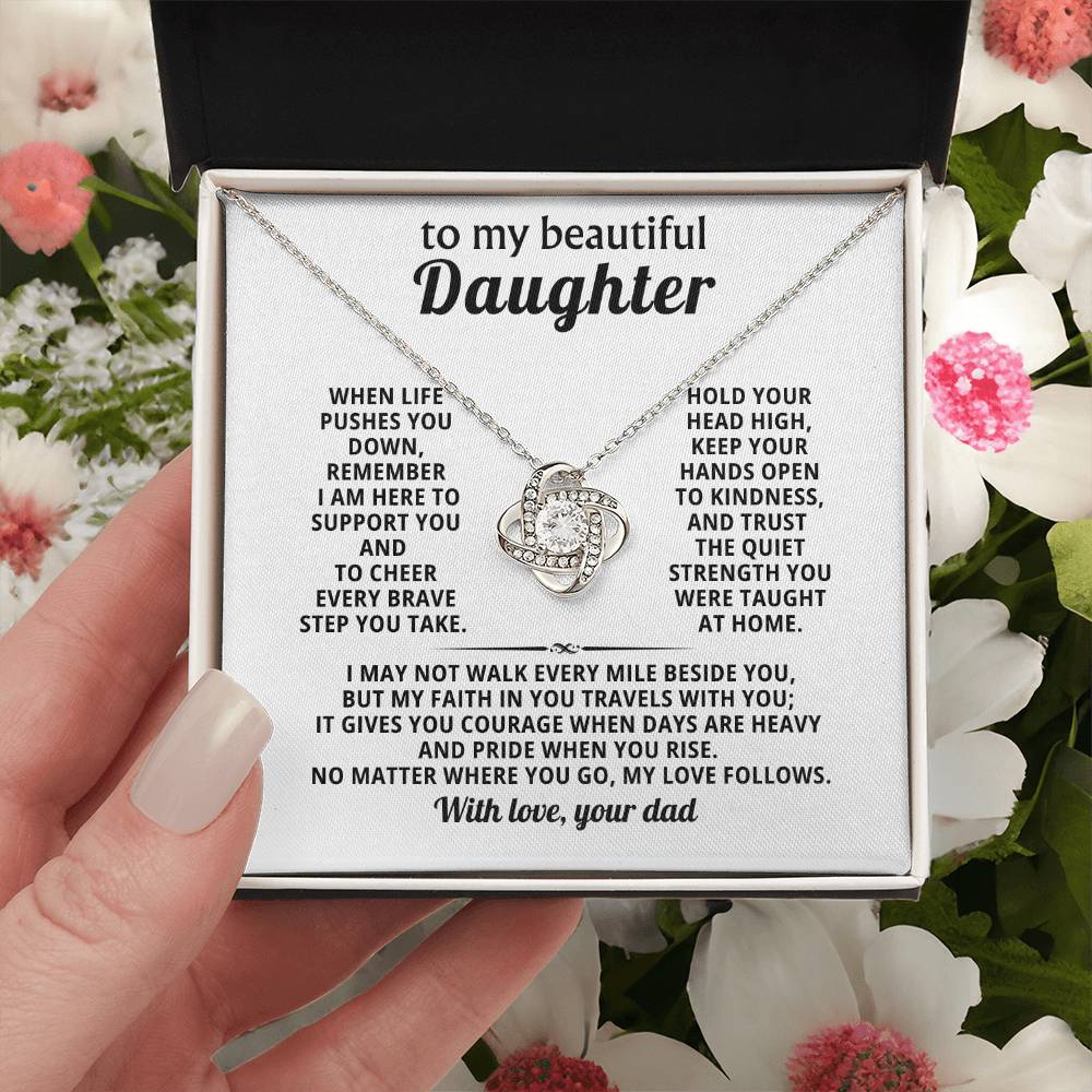 To my beautiful Daughter, My faith in you travels with you