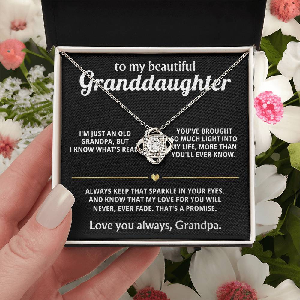 To My Dearest Granddaughter, You light up my life.