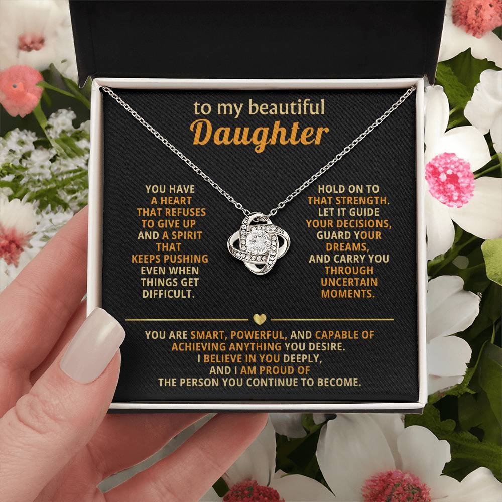 To my beautiful Daughter,I believe in you deeply