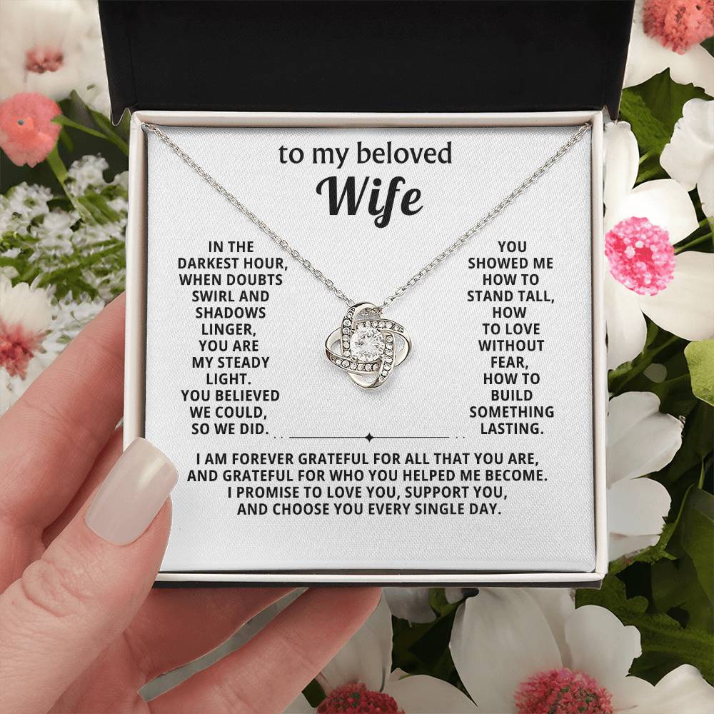 To my beloved wife, I promise to love you, support you, and choose you