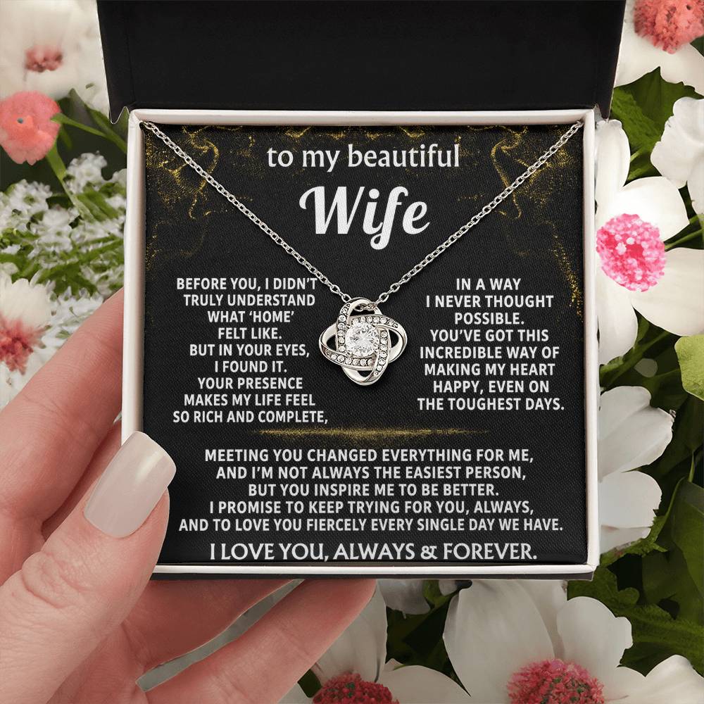 To My Wife, My heart found home in you.