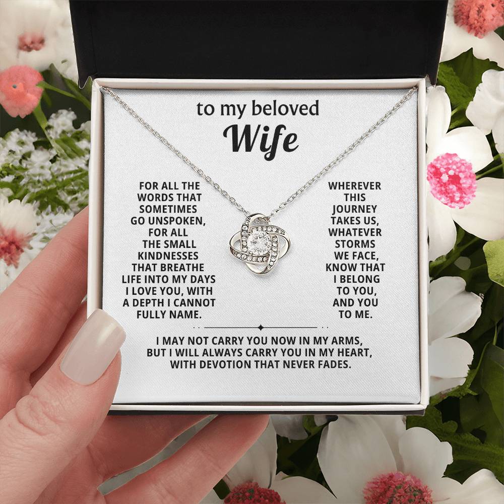 To my beloved wife, I belong to you, and you to me