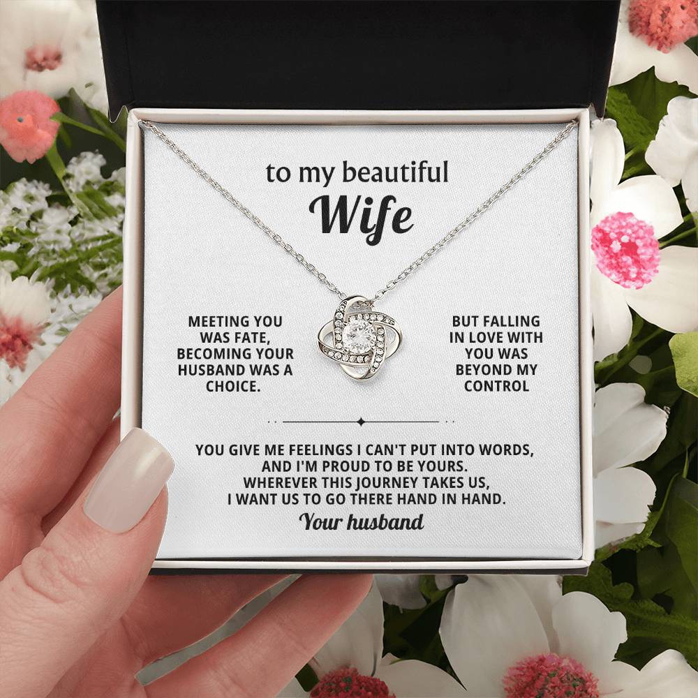 To my beautiful wife, I want us to go there hand in hand  - Forever Love