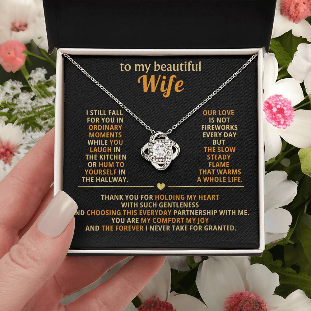 To my beautiful wife, I still fall for you in ordinary moments