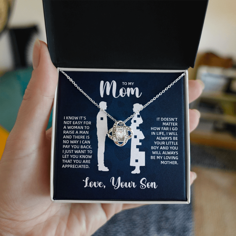 TO MY MOM LITTLE BOY BLUE LOVE KNOT